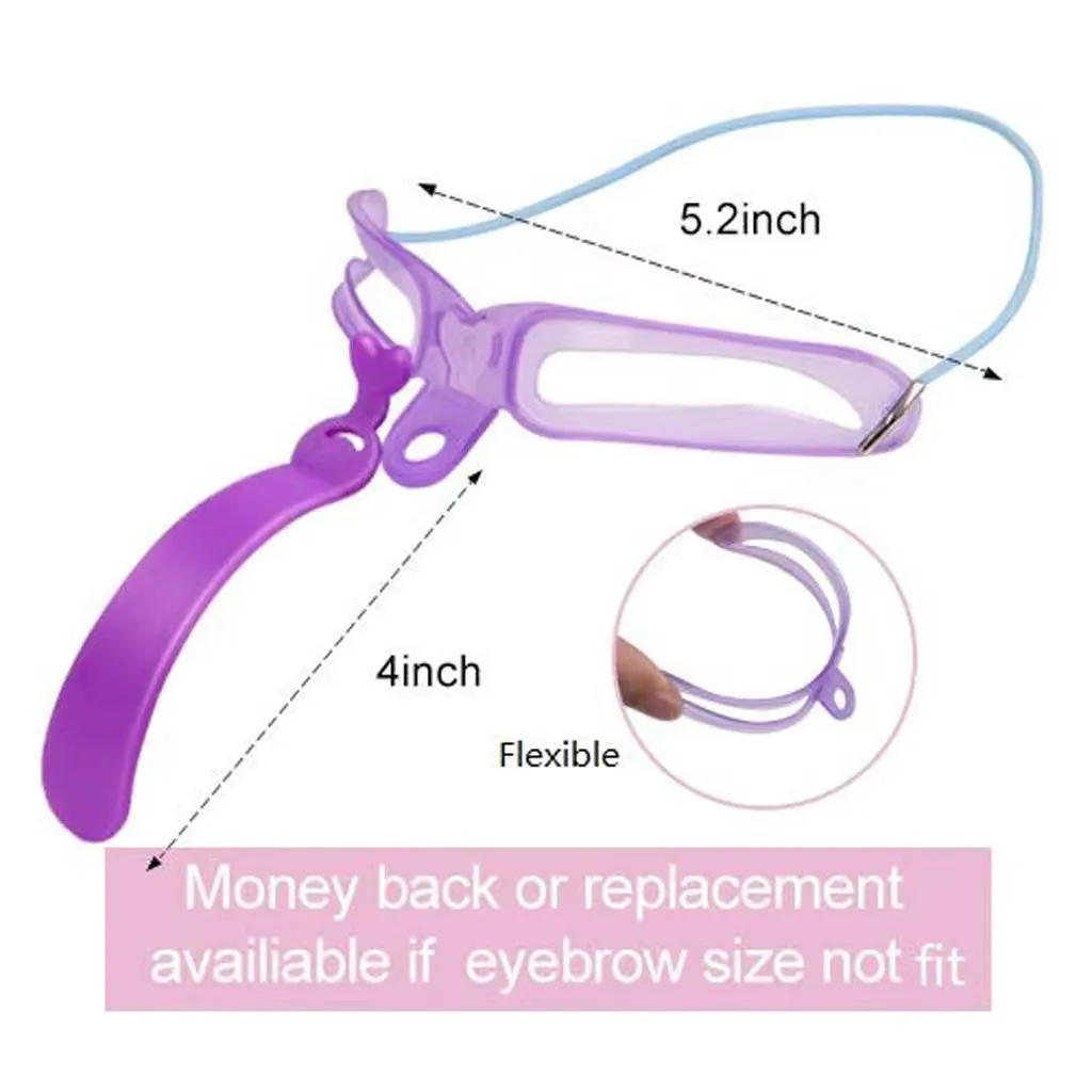 DIY 4/8Pcs Reusable Eyebrow Shaping Brow Template Eyebrow Stencils Drawing Guide Card Model Beauty Women Makeup Tool Accessories