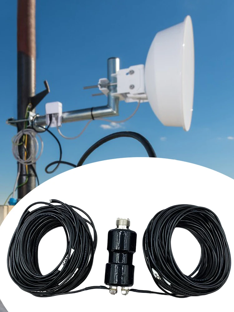 5-50MHz HF 수평 다이폴 안테나 휴대용 햄 라디오 단파 안테나 포켓 HF 안테나 (무선 통신용)