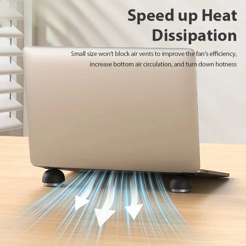 Laptop Stand Notebook Accessories Laptop Mushroom Holder Magnetic Mini Cooler Stand for Macbook Pro Air Support Bracket - 3