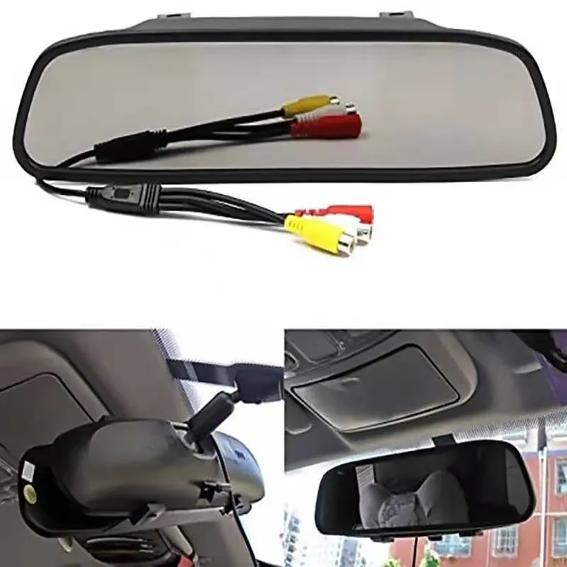 2.4g wireless Car Monitor Rearview Mirror 5 inch Auto Parking System for LED Night Vision Backup Reverse Camera Car RearView Cam