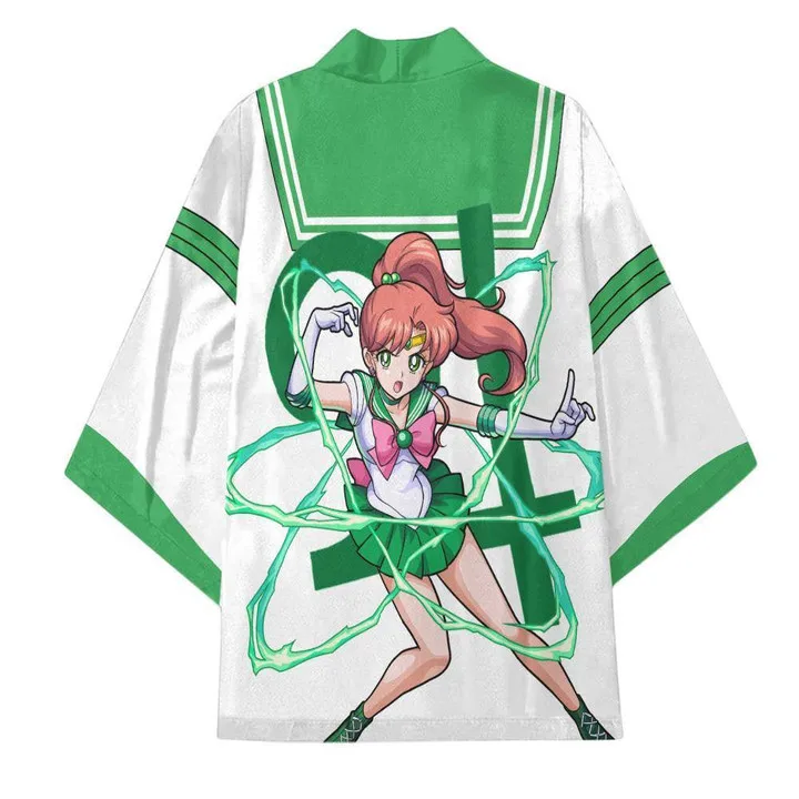 Sailor Jupiter Kimono Cardigans Sailor Moon Jacket japanese kimono cardigan