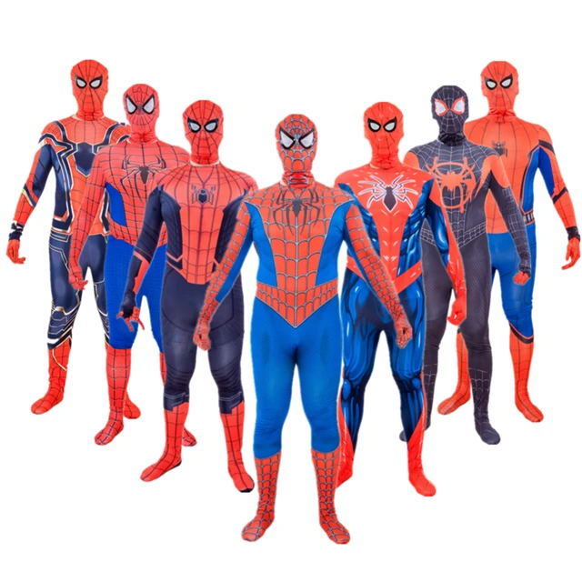 Costume Spiderman Super-héros Zentai, Combinaison Pour Hommes Et Femmes,  Costumes De Fête D'halloween Pour Enfants Et Adultes, Cosplay - AliExpress