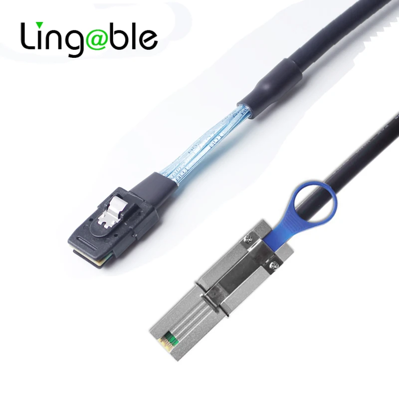 

Lingable внутренний Mini SAS 36Pin SFF-8087 to SFF-8643 Cable Mini SAS 36Pin SFF-8643 HD Cable 0,5 M