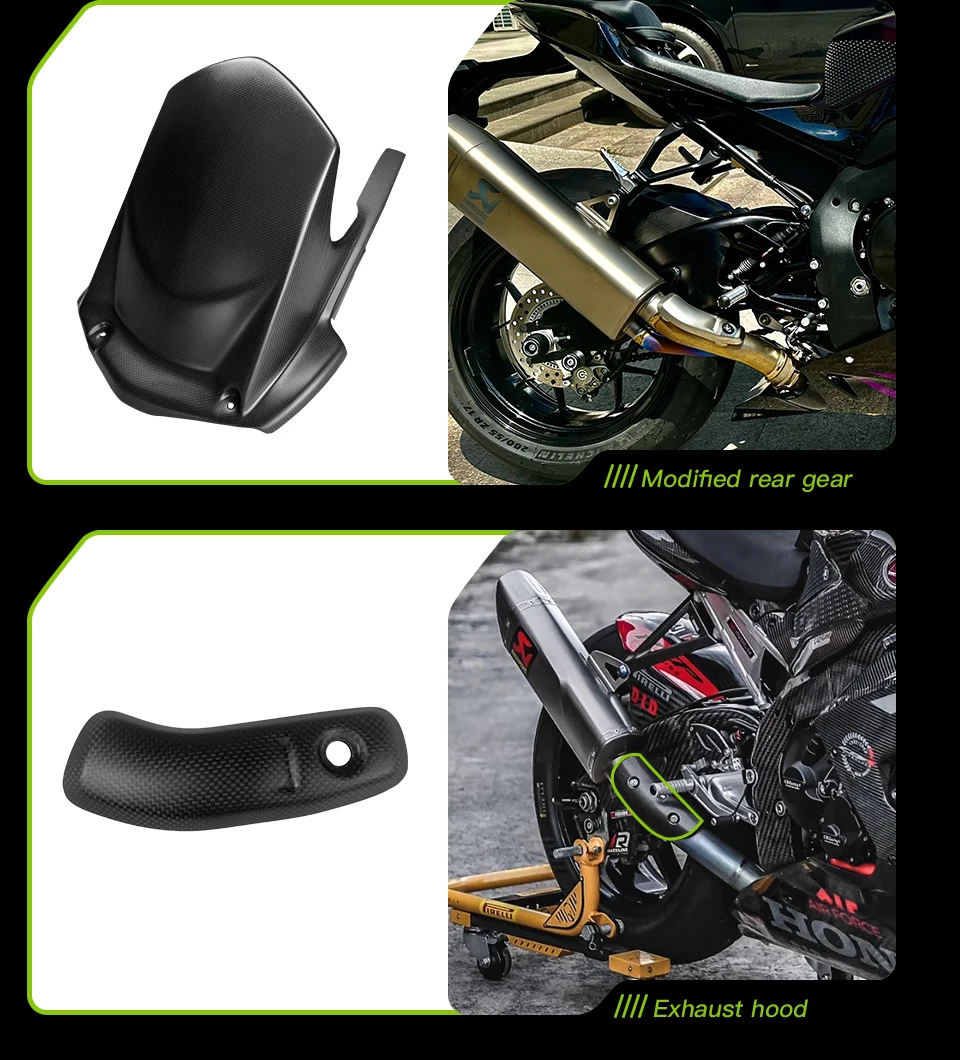 Für Honda CBR1000R Carbon Fiber Zubehör Seite Panel Verkleidung Undertray Schwanz Panel Schwinge Kraftstoff Tank Seite Panel Kit – Detail 3