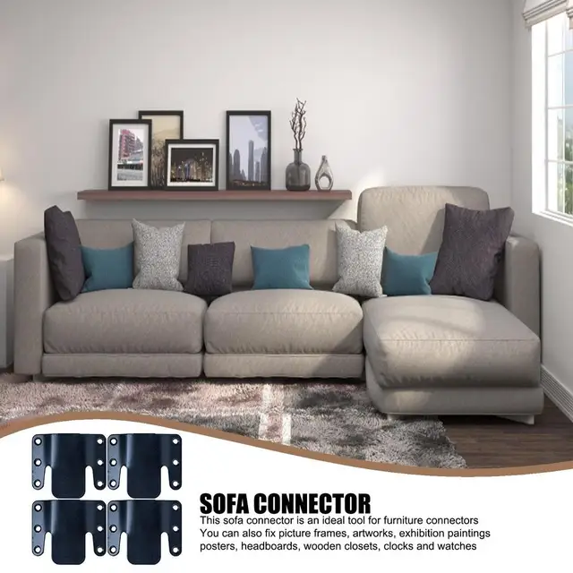 Metal Sectional Couch Connector Sofa Joint Snap Furniture Combination  Buckle Sofa Interlocking Connector Home-Hardware B03E - AliExpress