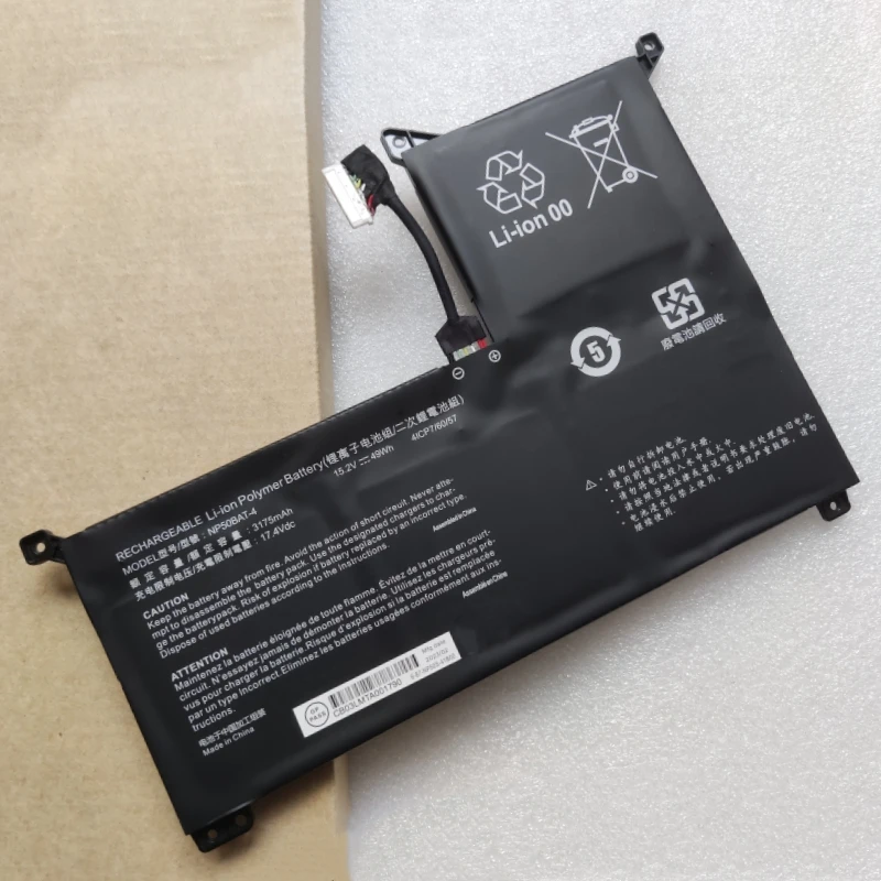 Bateria para Thunderobot tr 911m Hjk F117 Np50bat4 Np50bat-454 para Netbook Np70 X15 Xs2023 Xs22 X15at X17 At22 Schenker Focus 15