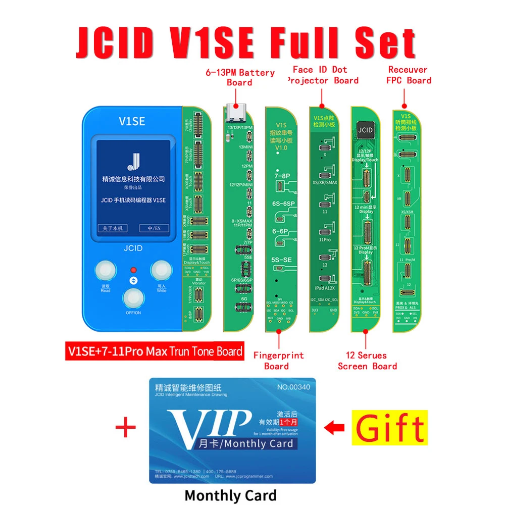 JCID V1SE Battery Repair Flex Cable Repair Programmer Battery Read
