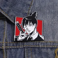 Chainsaw Man Metal Badge Japanese Anime Power Enamel Pin Brooch Cute Girl Cartoon Lapel Pins Emblem Fashion Jewelry Accessories 5