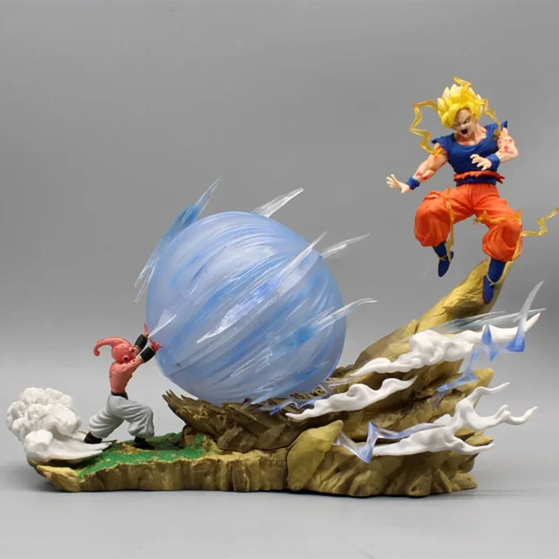 

Dragon Ball Z 22cm Anime Figure Son Goku Vs Buu Battle Goku Figures Gk Figurine Model Pvc Statue Collectible Decoration Doll Toy