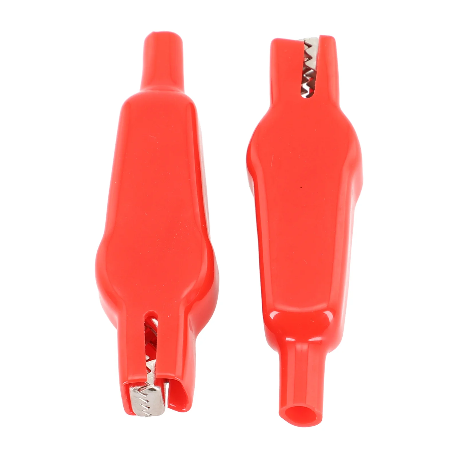 

Red and Black Sheathed Alligator Clips, 20A Current Rating, Reliable Tool for Electrical Testing and Measurement