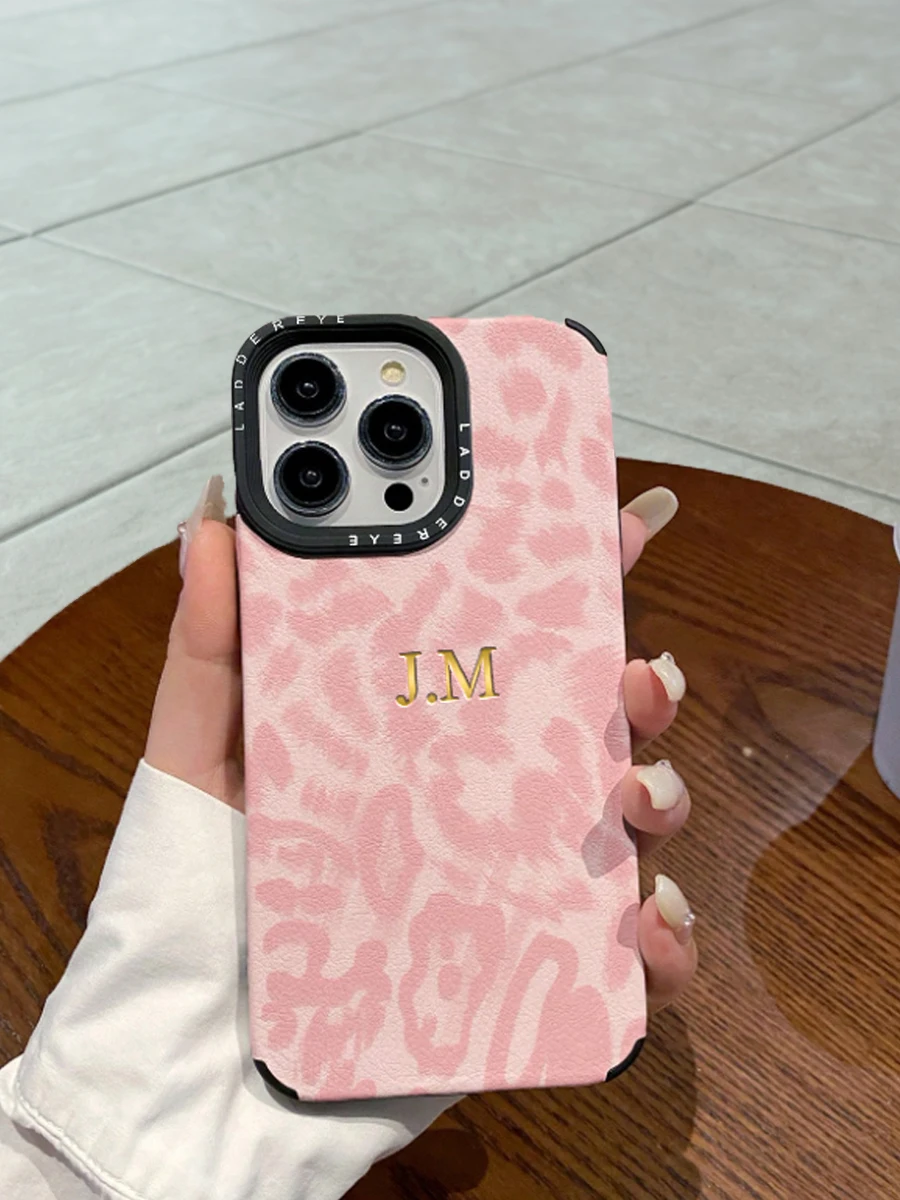 Luxury Leopard Print Personalized Case For iPhone 17 16 15