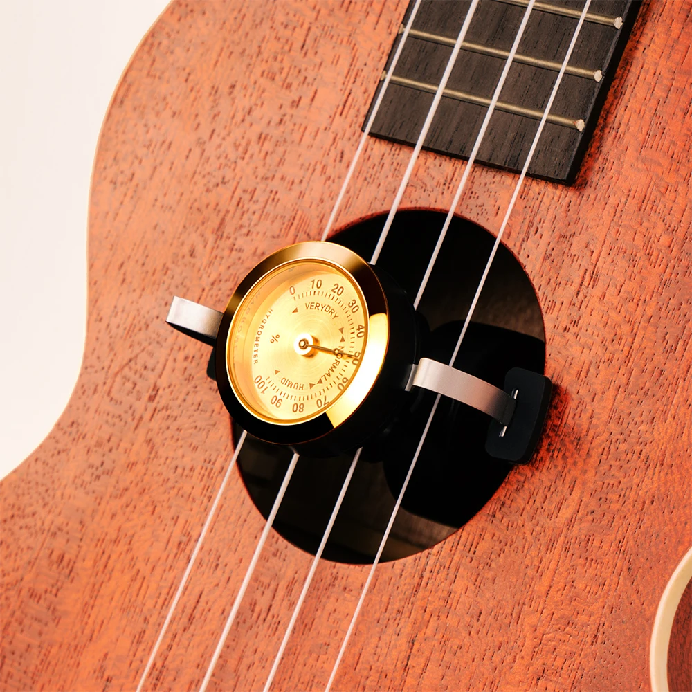Guitto Series GHD-02 Ukulele Humidifier with Indicating Needle Humidiometer Real