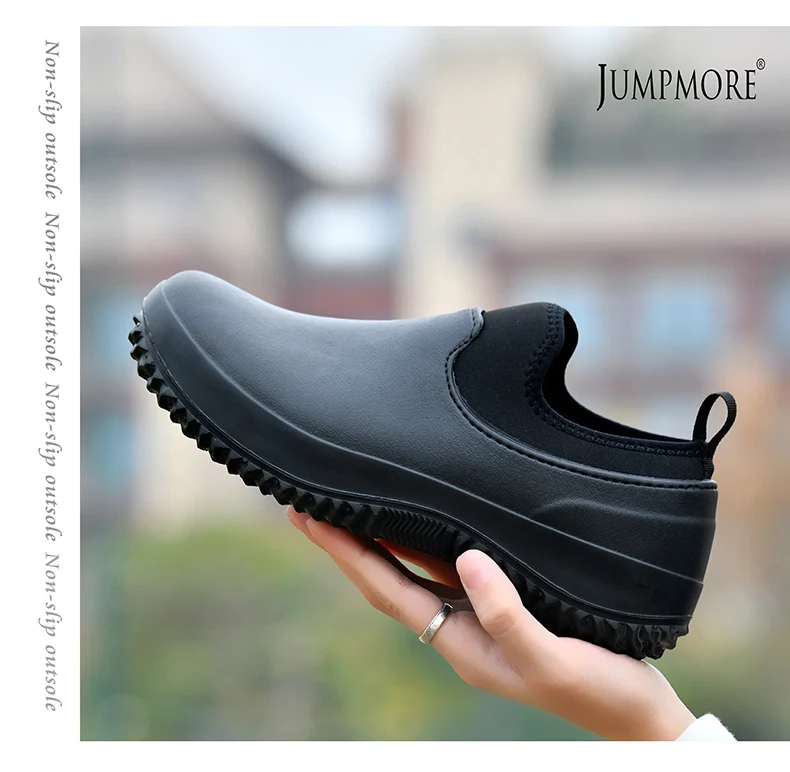 Outdoor-Arbeitsschuhe, rutschfeste, wasserdichte Freizeitschuhe, Herren-Slip-on-Regenschuhe, resistente Clogs, Damen-Sandalen, Größe 36–49 – Detail 12