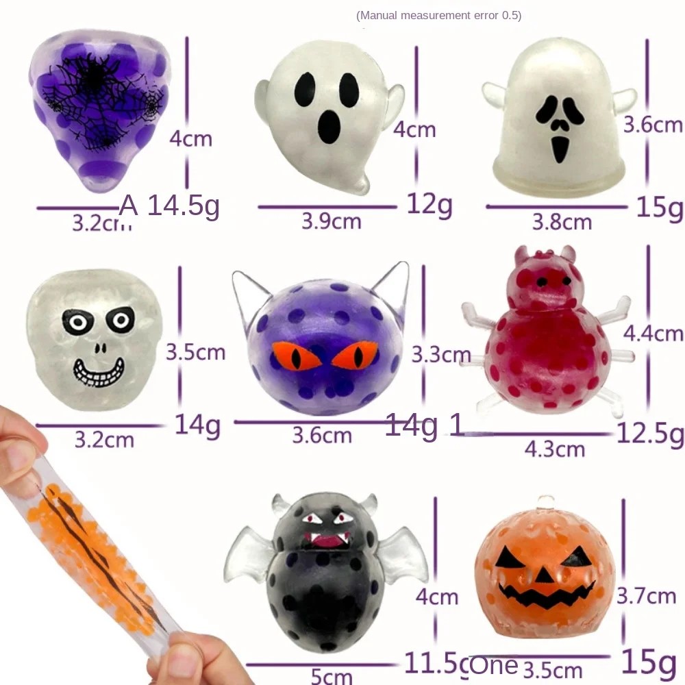 6/12 pcs Spaß Halloween Perle Ball Prise Spaß Kinder Geburtstags feier Geschenk Halloween Geschenk Dekoration Schule Kindergarten Belohnung – Detail 2