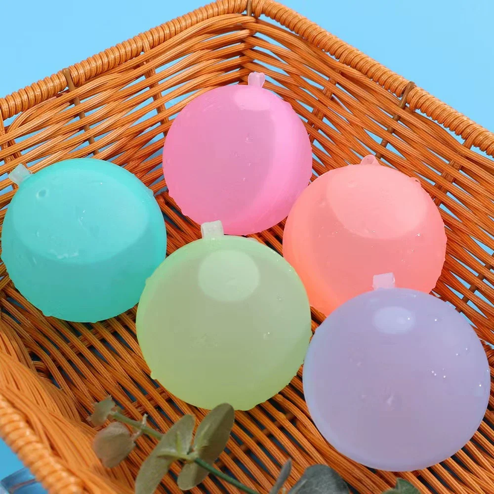 5pcs/lot play water toys children's water splashing silicone balloon injection repeatable burst ball play game