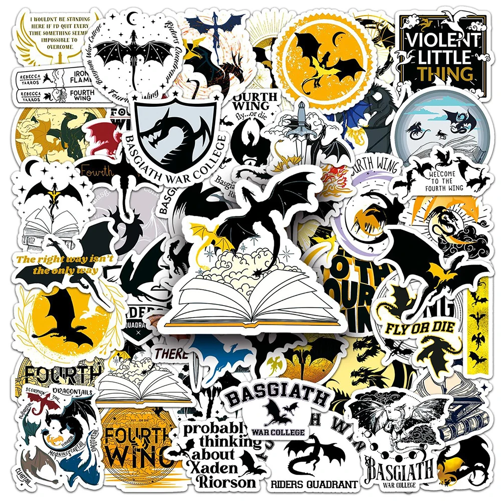 Fantasy Dragon Sticker Pack - Waterproof Cartoon Decals for DIY Projects & Accessories