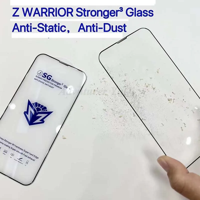 Wholesale Retailer ESD Glass For iPhone 15 14 13 11 Pro Max Plus Screen Protector WARRIOR 12 Full Glue Tempered X XR XS 7 8