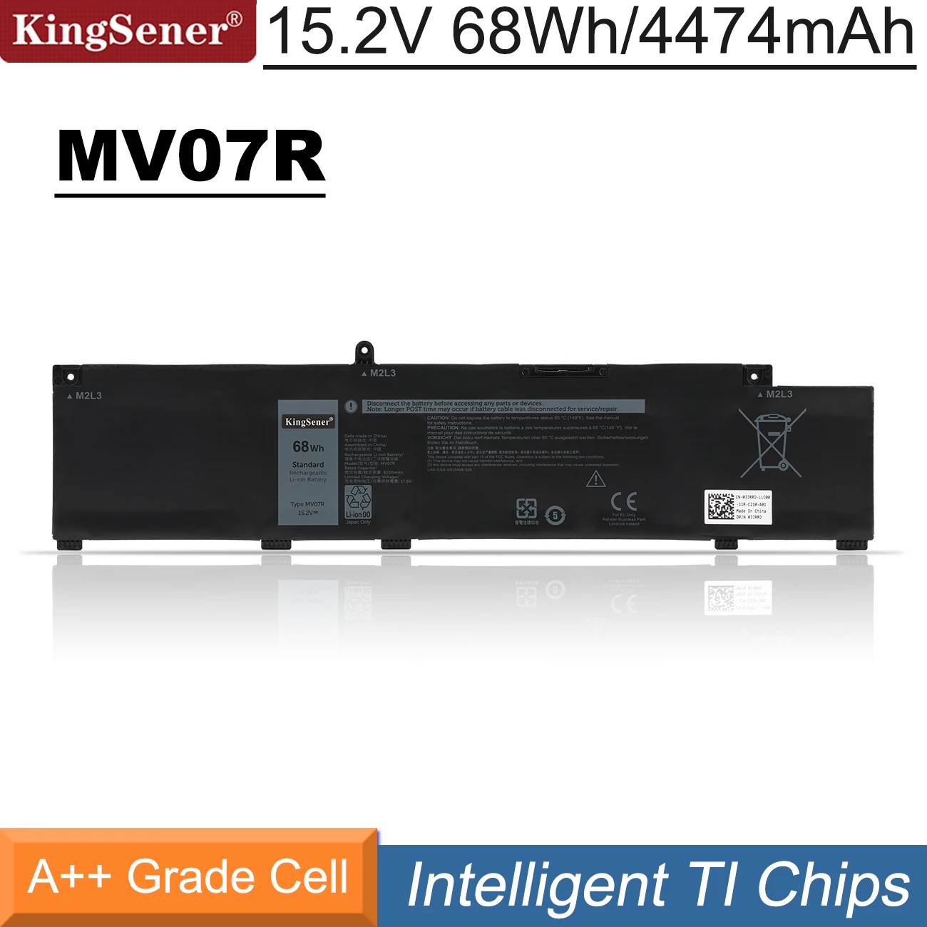 Bateria do Portátil Dell g3 15 3590 3790 3500 3700 g5 5500 5505 se Caderno Série 5000 266j9 72wgv W5w19 M4gwp Kingsener-mv07r