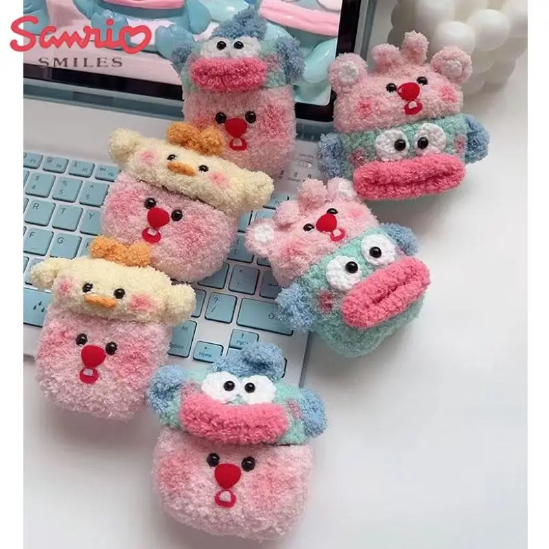 

Hangyodon Sanrio Kawaii мультфильм милый Hangyodon многослойный кролик голова Bluetooth гарнитура чехол для девушки подарок на день рождения