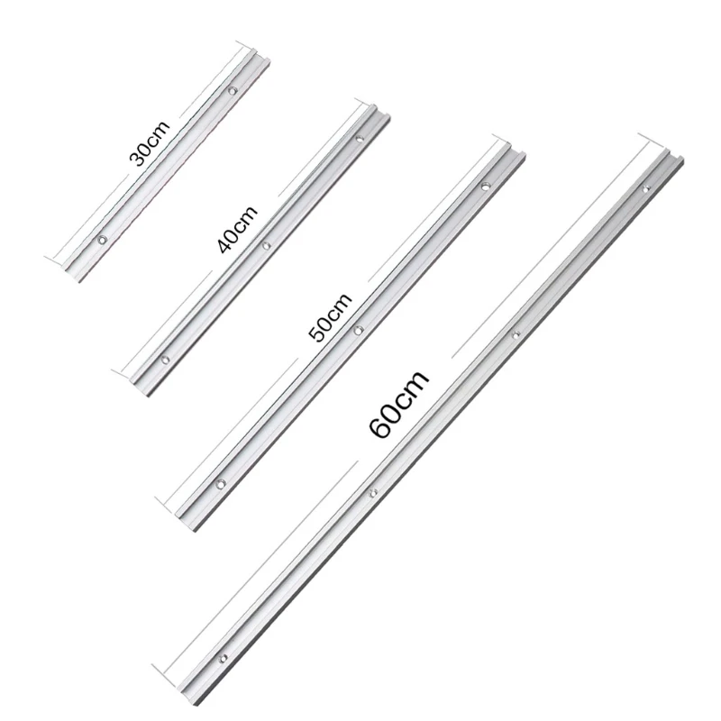 

30/40/50/60cm T-track T-slot Miter Track Jig Fixture Slot 19x9.5mm For Table Saw Dropship