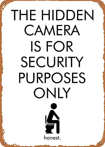 

Hidden Camera Vintage Look Metal Sign Patent Art Prints Retro Gift 8x12 Inch