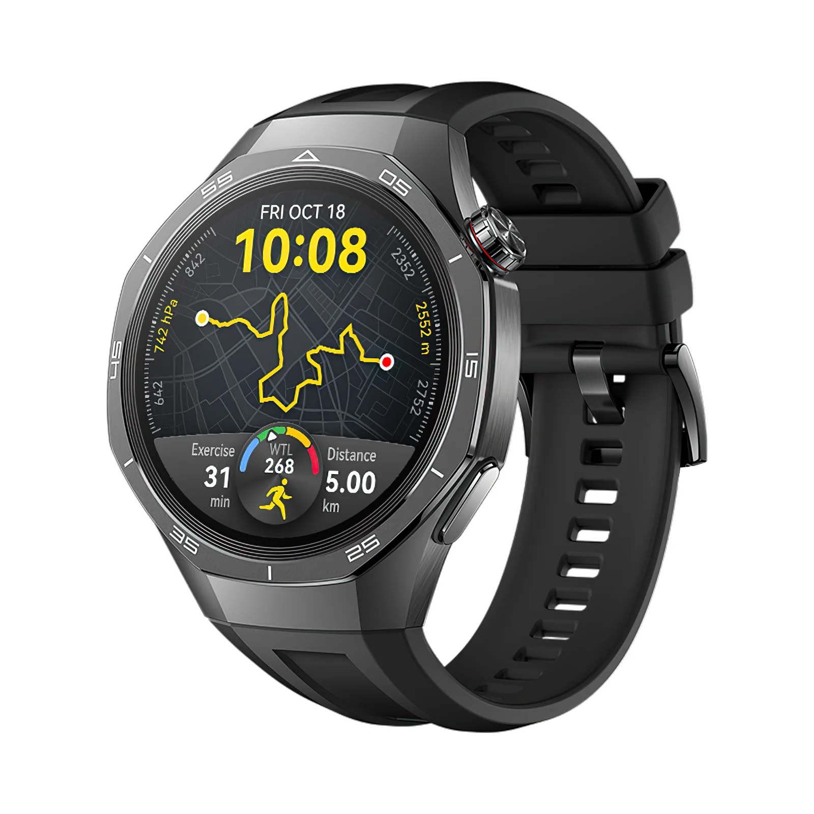 Enhanced Silicone Sport Strap for 46mm Smartwatch – Premium Accessory Bracelet for Active Lifestyles