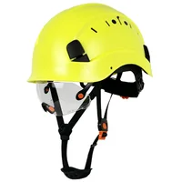Construction Safety Helmet with Built-In Glasses