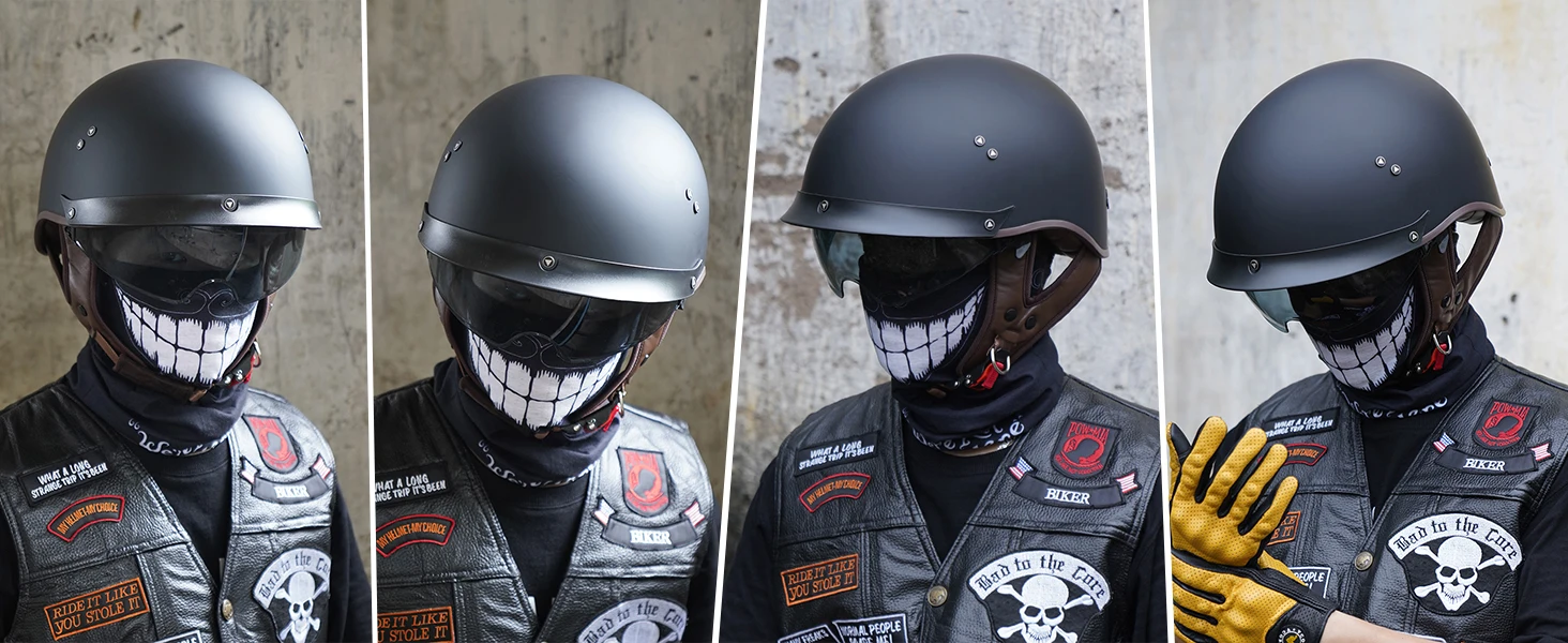 retro motorcycle helmet;motorcycle helmet men;vcoros motorcycle half helmet;scooter helmet man