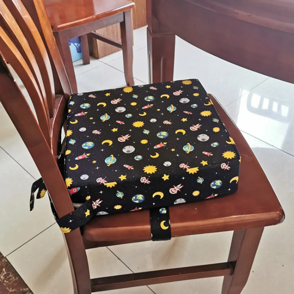 Baby Dining Chair Booster Cushion Removable Kids Highchair Seat Pad Star Chair Heightening Cushion Child Chair Waterproof Seat 4