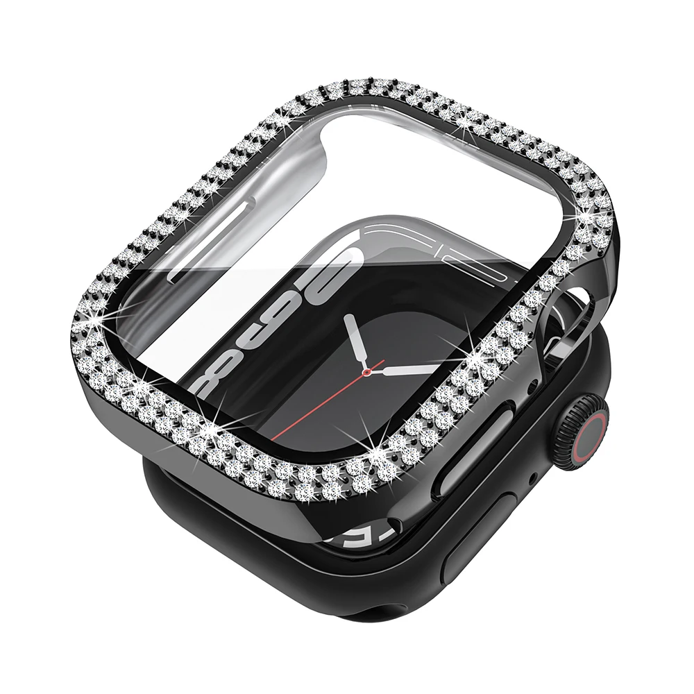 Luxury Diamond Protective Case with Tempered Glass
