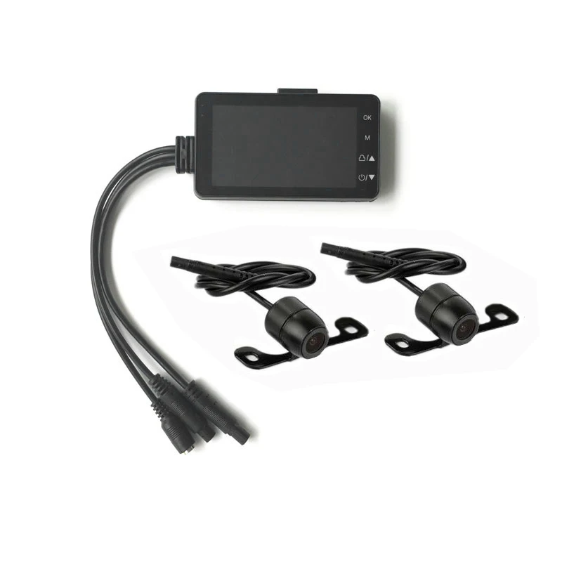

5.0MP Motorbike 3" LCD Dual Action Lens DVR Logger Camera Video Recorder IP65 Waterproof
