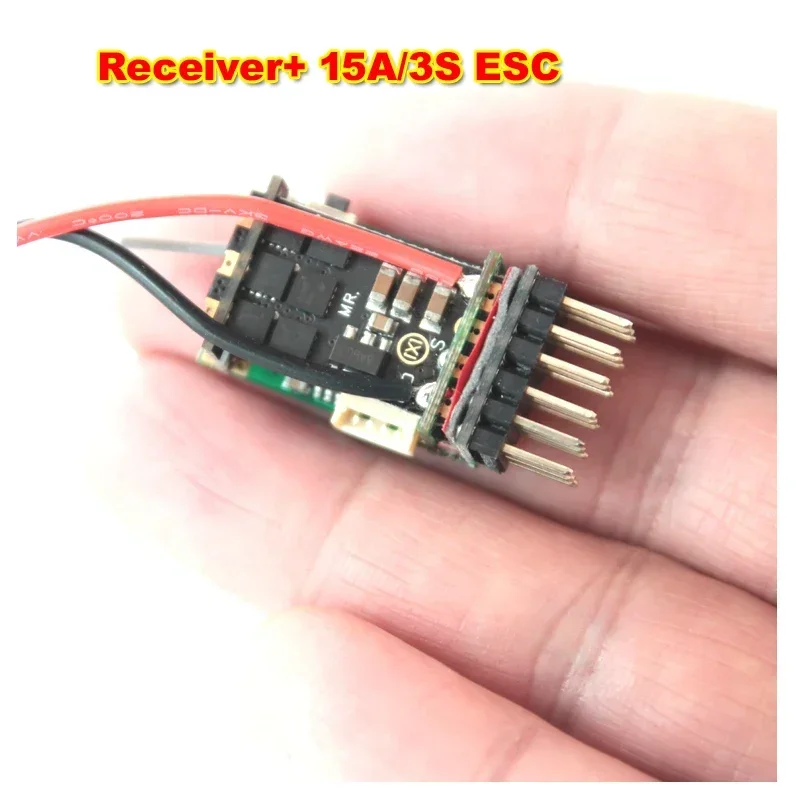 Récepteur FPV Micro 15A 2-3S avec ESC Intégré pour Drone F3P