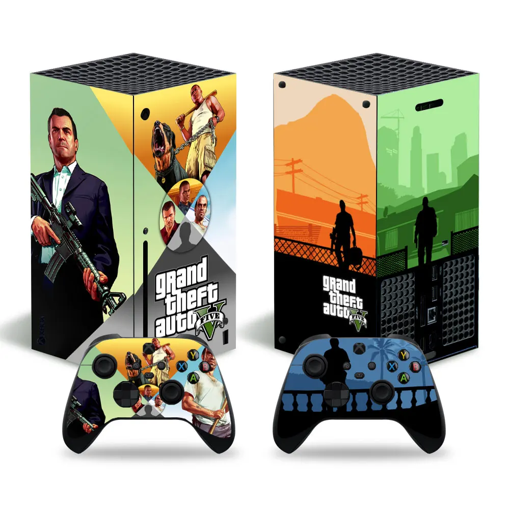 Cover Per Decalcomanie Adesiva In Pelle Stile Gta Per Console Xbox Series X E 2 Controller Xbox Series X Skin Sticker Viny