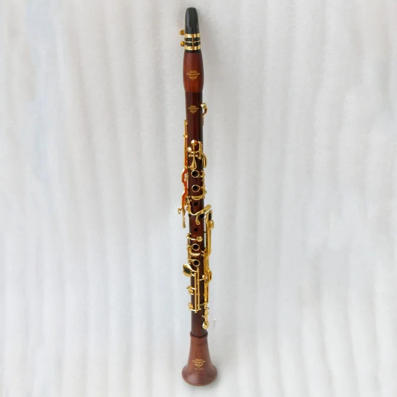 Chinese High quality clarinet 18keys rosewood G clarinet musical instrument Gold Plated professional
