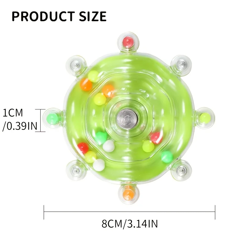 Interactive Bird Cage Toy for Parrots,Rotating Treat Dispenser,Durable Plastic,With Beak Grinding Teeth,for Mental Stimulation 5