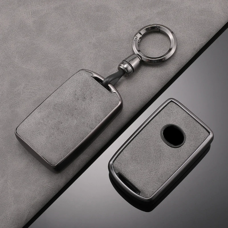 Key Case Key Case Cover Car Key Shell TPU Leather Car Key Case Full Cover Shell For Mazda 3 Alexa CX30 CX-4 CX5 CX-5 CX8 CX-8 CX-30 CX9 CX-9 Protector Fob Accessories
