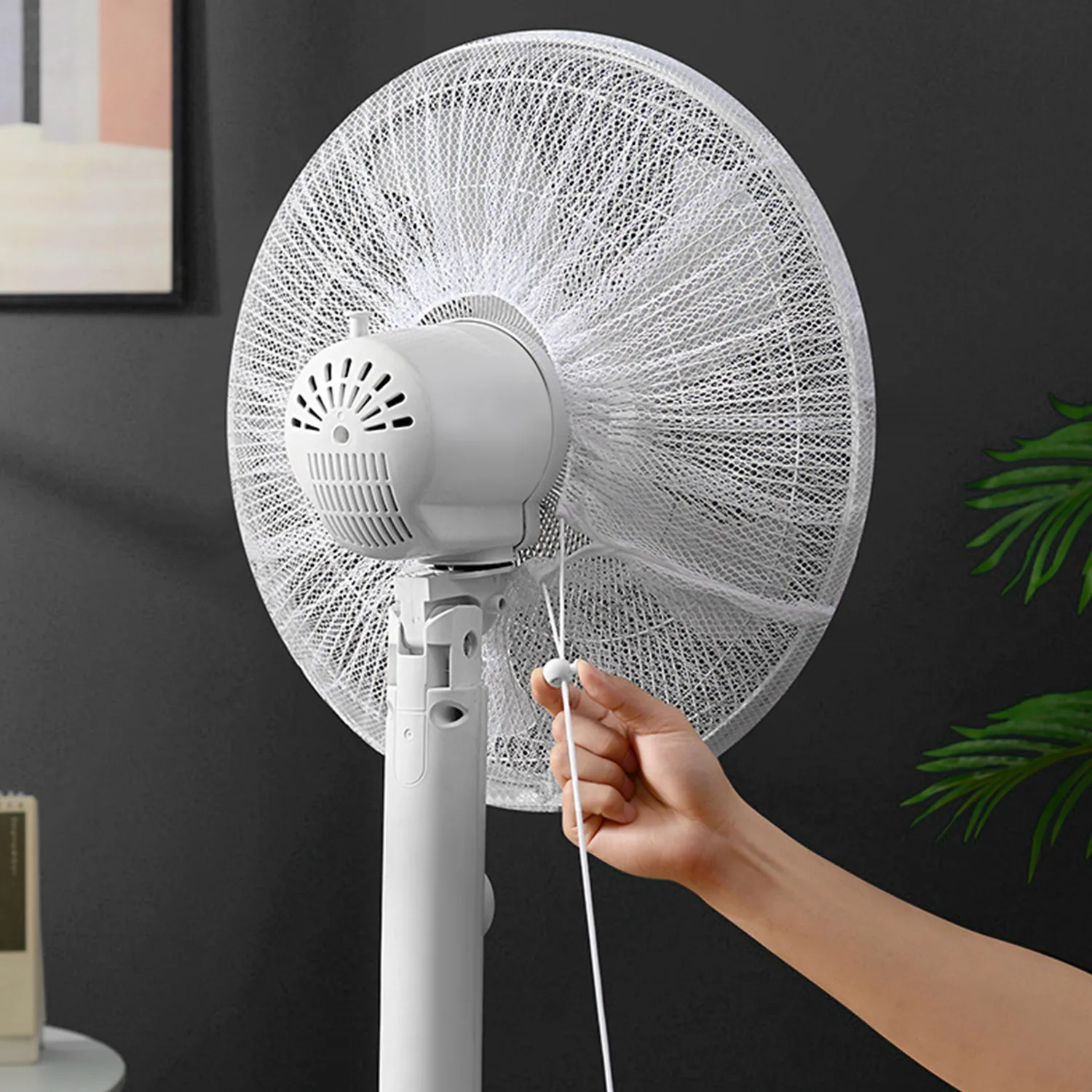 Dust Cover Fan Cover 1PC Fan Dust Cover Electric Fan Dust Protection Cover Floor Fully Enclosed 40-50cm Universal