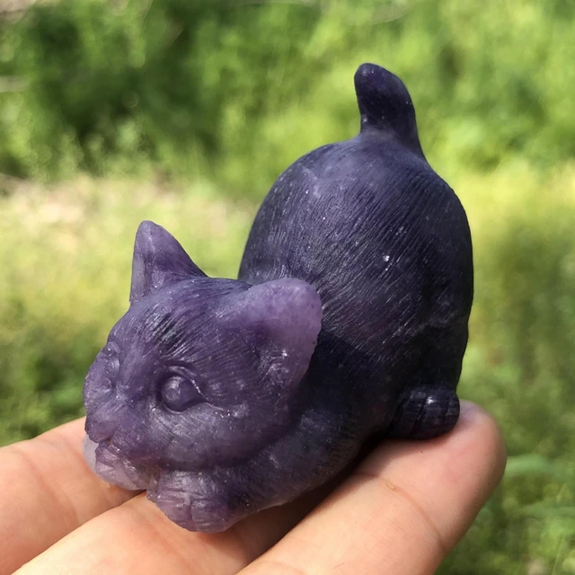 Black Cat Figurine in Polymer Clay (2)