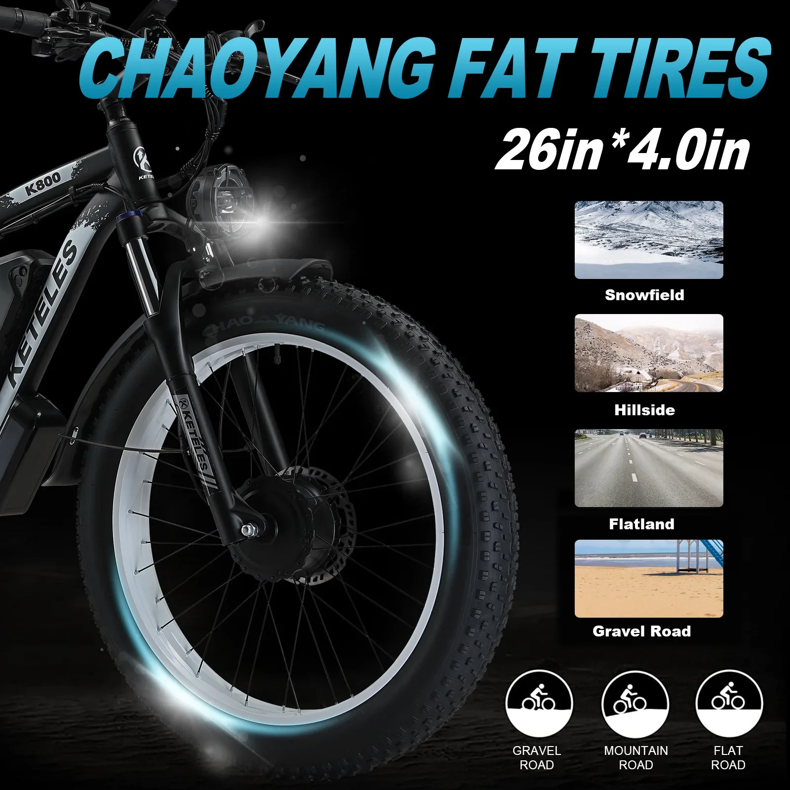 us warehouse off road 2000w powerful two motor 26inch mountain electric bike
