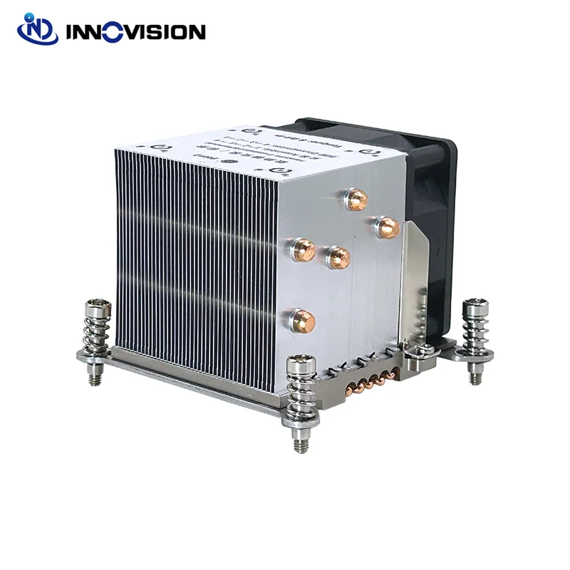 Dissipador de Calor Quadrado com Tubos de Aquecimento para Intel Xeon Série x Ventilador 2u Cooler Alto Desempenho Lga2011 2066 - Imagem 3