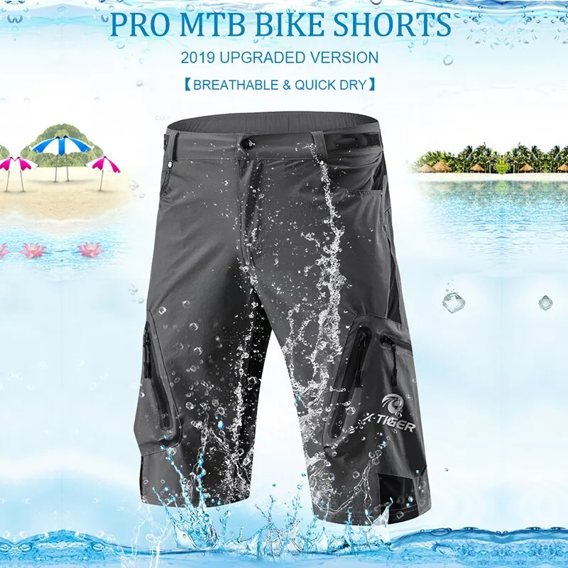 Cycling shorts X-TIGER Mountain Bike Multi-Pockects Breathable Loose Riding Road MTB Outdoor Sports Waterproof Pants