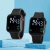 New 2PCS Student Minimalist Smart Watch for Boys and Girls with Elevated Display and Step Counting Sports Electronic Watch 3