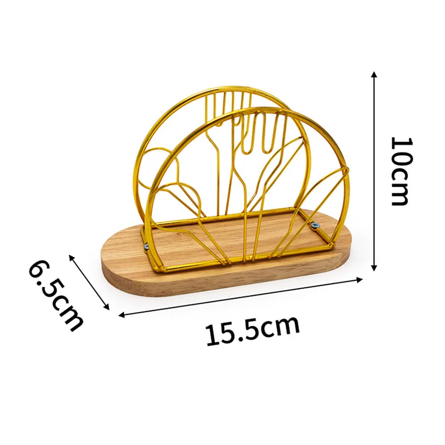 Napkin Holder Upright Stand Tissue Dispenser Towel Paper Rack for Picnic Buffet Dinner Table Office Kitchen Restaurant Party 5