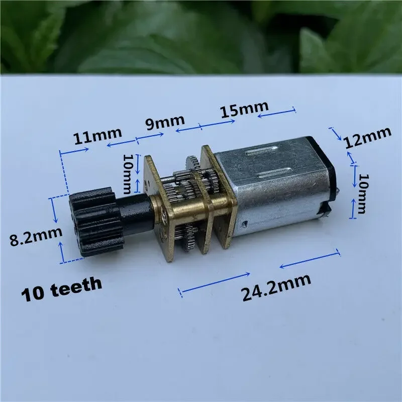 Motore N12b14a Mini Motore Con Cambio DC12V N20 - 100 RPM, Ingranaggi In Metallo Per Progetti Fai-da-te Motore Brushless 220 V - Foto 2