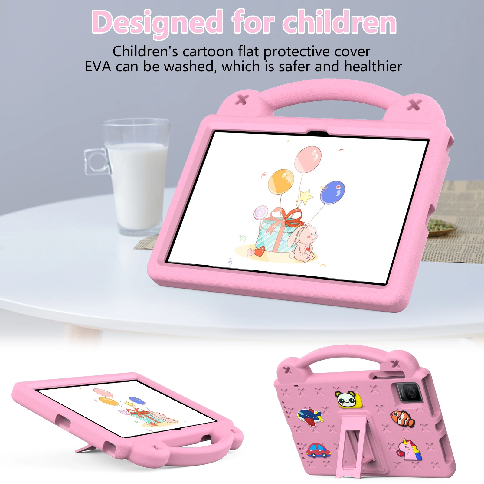 Kids Shockproof Tablet Case with Handle & Stand