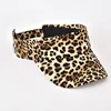 New Summer Sunshade Hat Women's Empty Top Fashion Leopard Print Duck Tongue Hat Sun Protection Breathable Curved brim 6