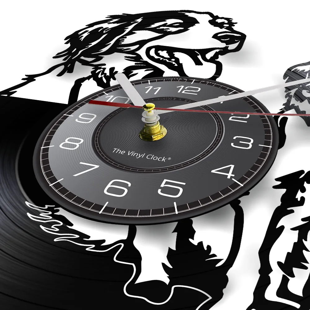 Kooikerhondje Wall Clock Custom Dog Name Vinyl Record Clock Nederlands Dog Breed Personalized Small Cager Dog Kooiker Clock 3