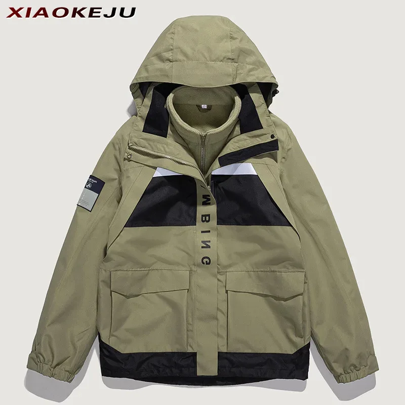 Oversize Jacket Autumn Jacket Oversize Winter Retro Heating Bomber Motorcycle Heavy Windbreak Baseball Outdoor Sports