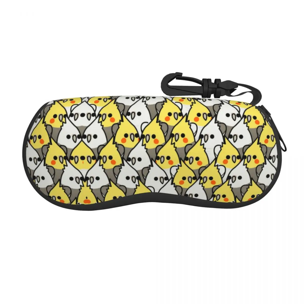 

Custom Too Many Parrot Birds Shell Glasses Case Unisex Travel Cockatiel Squad Eyeglasses Case Sunglasses Protector Box