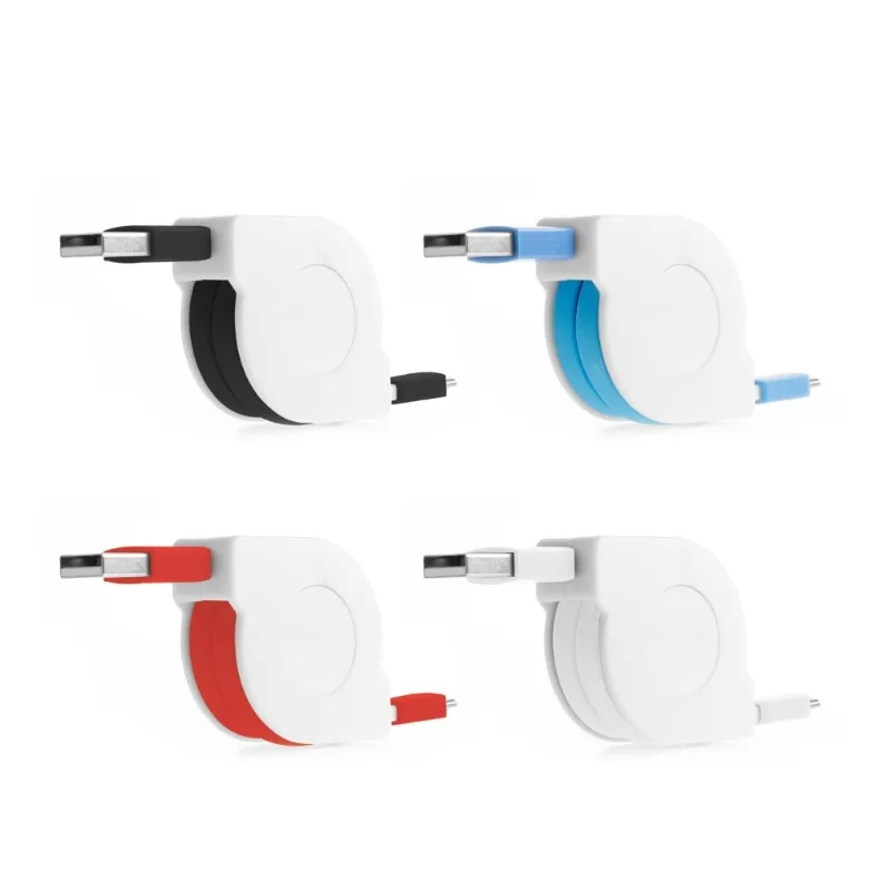 1 м USB-кабель типа C, выдвижной для Samsung Huawei Xiaomi, портативный зарядный кабель типа C, внешние зарядные кабели